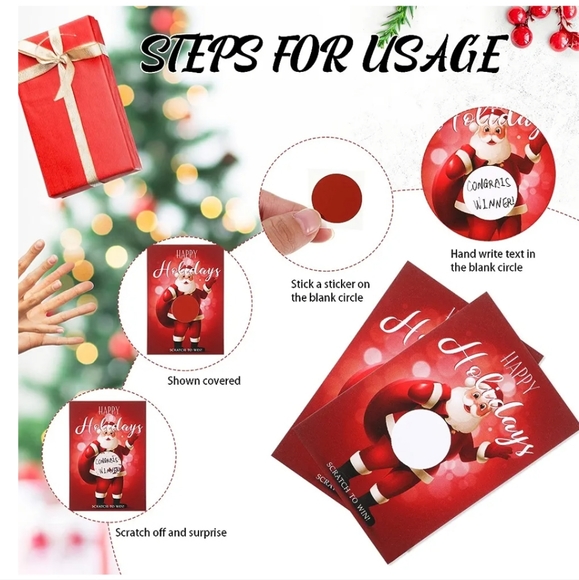Holiday Scratch Off Discount Cards for Sellers - Picture 3 of 3